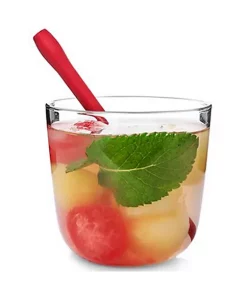 Grand Fusion Housewares Grand Fusion Silicone Cocktail Straw with Brush, 5 Straws & 1 Brush -Paco Home Elegant Store Belk 1523