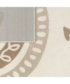 Paco Home Nursery Rug with Rainbow and Hearts in Pastel Colors - 3'11" x 5'3" -Paco Home Elegant Store Belk 154