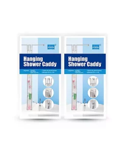 Grand Fusion Housewares Grand Fusion Bathroom Organizer Hanging Shower Caddy with 7 Pockets, 2 Pack