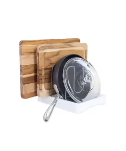 Grand Fusion Housewares Grand Fusion 2pk Cookware Organizer Rack to Hold Pots, Pans, Lids