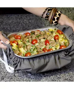 Grand Fusion Housewares Grand Fusion 2 in 1 Casserole Caddy and Dish Towel -Paco Home Elegant Store Belk 1562