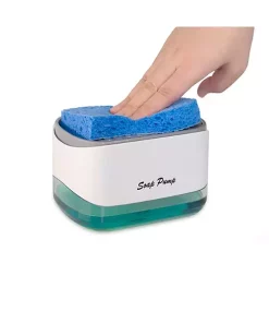 Grand Fusion Housewares Grand Fusion 2 in 1 Soap Dispensing Kitchen Sponge Pump Caddy