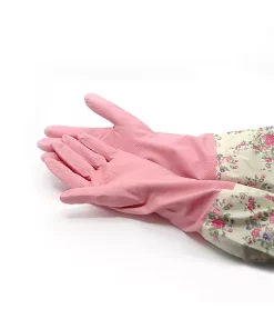 Grand Fusion Housewares Grand Fusion Cleaning Gloves with Extra Long Fitted Cuffs 3 Pack, Teal