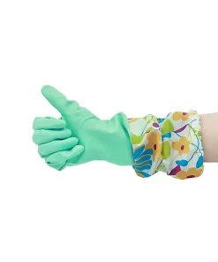 Grand Fusion Housewares Grand Fusion Cleaning Gloves with Extra Long Fitted Cuffs 3 Pack, Teal -Paco Home Elegant Store Belk 1608