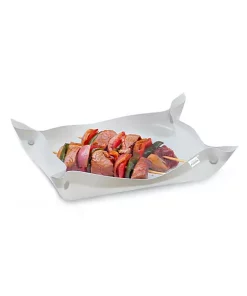 Grand Fusion Housewares Grand Fusion Leakproof Non-Stick Silicone Clear Baking Mat with Corners Snap Button