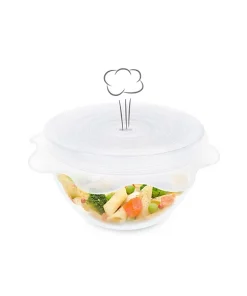 Grand Fusion Housewares Grand Fusion Microwave Food Covers Silicone Vented Reusable Covers,2 Wraps