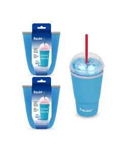 Grand Fusion Housewares Grand Fusion Slushie-Sleeve™, 3 Pack Neoprene Travel Coffee Cup Sleeve, Assorted 12 Grand Fusion Housewares Grand Fusion Slushie-Sleeve™, 3 Pack Neoprene Travel Coffee Cup Sleeve, Assorted -Paco Home Elegant Store Belk 1671