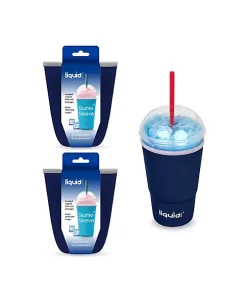 Grand Fusion Housewares Grand Fusion Slushie-Sleeve™, 3 Pack Neoprene Travel Coffee Cup Sleeve, Assorted 15 Grand Fusion Housewares Grand Fusion Slushie-Sleeve™, 3 Pack Neoprene Travel Coffee Cup Sleeve, Assorted -Paco Home Elegant Store Belk 1674