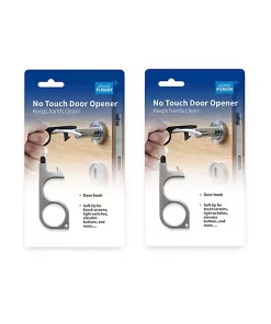 Grand Fusion Housewares Grand Fusion 2 Pack No Touch Door Opener Brass Keychain Touch Pen Gold -Paco Home Elegant Store Belk 1683