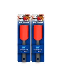 Grand Fusion Housewares Grand Fusion Silicone One Twist Spatula Scrape Canned Contents Aluminum Cans Glass Jars Scoop, 2 Pack -Paco Home Elegant Store Belk 1691
