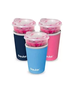 Grand Fusion Housewares Grand Fusion Frapp-Wrap™ , 3 Pack Neoprene Travel Coffee Cup Sleeve, Assorted 14 Grand Fusion Housewares Grand Fusion Frapp-Wrap™ , 3 Pack Neoprene Travel Coffee Cup Sleeve, Assorted -Paco Home Elegant Store Belk 1718