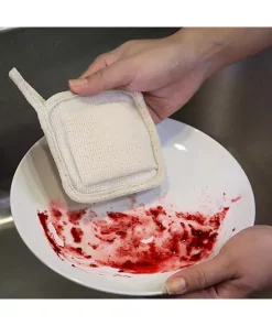 Grand Fusion Housewares Grand Fusion Biodegradable Non Scratch Dish Scrubber Pads To Get Dishes Cleaner. -Paco Home Elegant Store Belk 1745