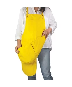 Grand Fusion Housewares Grand Fusion Adjustable 31 Inch Apron with Oven Mitts Built In, Harvest Yellow -Paco Home Elegant Store Belk 1749