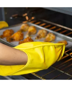 Grand Fusion Housewares Grand Fusion Adjustable 31 Inch Apron with Oven Mitts Built In, Harvest Yellow -Paco Home Elegant Store Belk 1750