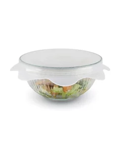 Grand Fusion Housewares Grand Fusion Microwave Food Covers Silicone Vented Reusable Covers,4 Wraps -Paco Home Elegant Store Belk 1773
