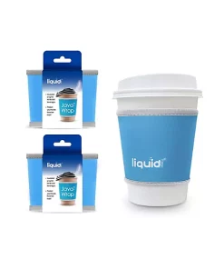 Grand Fusion Housewares Grand Fusion Java-Wrap, 3 Pack Neoprene Travel Coffee Cup Sleeve,Dark Blue -Paco Home Elegant Store Belk 1781