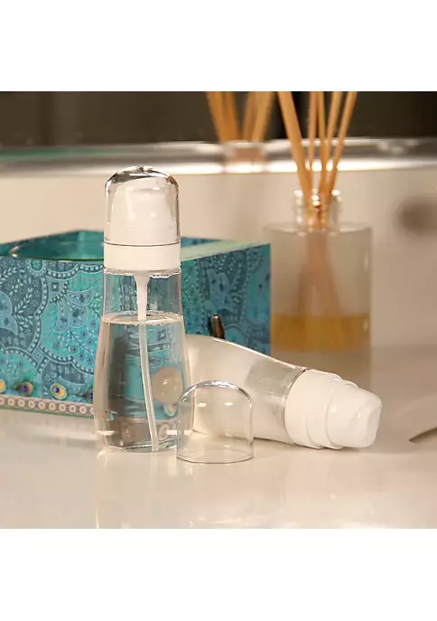 Grand Fusion Housewares Grand Fusion TSA Approved 3.4 Oz Travel Pump Bottles for Liquid Soap Lotion Conditioner 2 Bottles 3 Grand Fusion Housewares Grand Fusion TSA Approved 3.4 Oz Travel Pump Bottles for Liquid Soap Lotion Conditioner 2 Bottles - Image 2