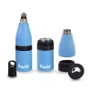 Grand Fusion Housewares Grand Fusion 3in1 Stainless Insulated Bottle, Can and Water Cooler with Opener, PC Blue