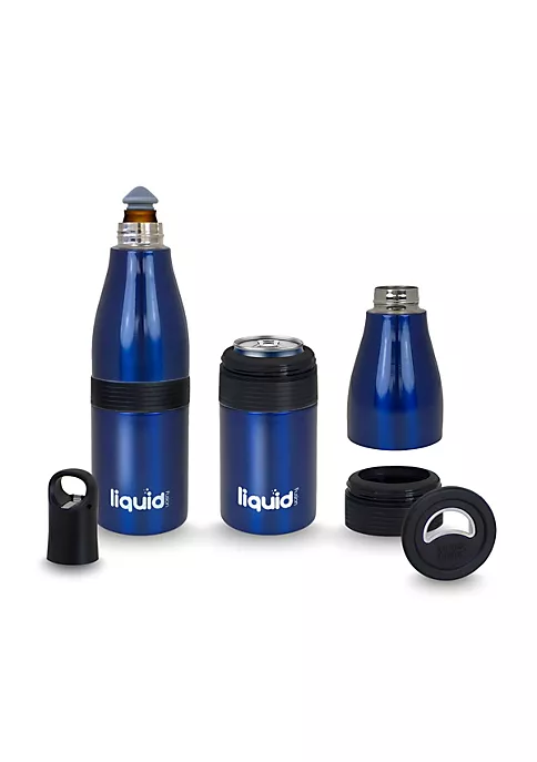 Grand Fusion Housewares Grand Fusion 3in1 Stainless Insulated Bottle, Can and Water Cooler with Opener, Blue 8 Grand Fusion Housewares Grand Fusion 3in1 Stainless Insulated Bottle, Can and Water Cooler with Opener, Blue - Image 6