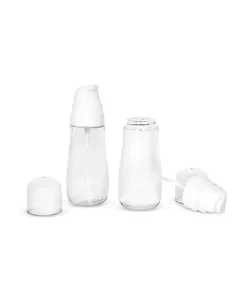 Grand Fusion Housewares Grand Fusion TSA Approved 3.4 Oz Travel Pump Bottles for Liquid Soap Lotion Conditioner 6 Bottles