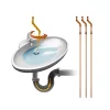 Grand Fusion Housewares Grand Fusion 18 Inch Drain Weasel Spike Hair Clog Remover Tool 3pk -Paco Home Elegant Store Belk 1831