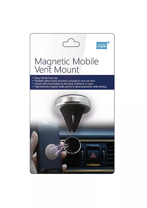 Grand Fusion Housewares Grand Fusion Magnetic Hands Free Mobile Phone Vent Mount 2 Pack 6 Grand Fusion Housewares Grand Fusion Magnetic Hands Free Mobile Phone Vent Mount 2 Pack - Image 4