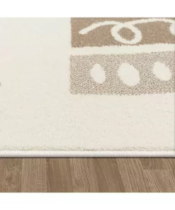 Paco Home Nursery Rug with Rainbow and Hearts in Pastel Colors - 5'3" x 7'3" -Paco Home Elegant Store Belk 207