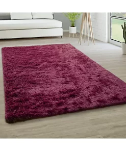 Paco Home Modern Shag Rug Soft & Fluffy In Solid Colors - 3'11" x 5'7" -Paco Home Elegant Store Belk 23
