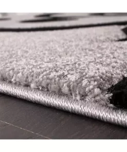 Paco Home Modern Area Rug Floral Pattern with Contour Cut - 6'7" x 9'6" -Paco Home Elegant Store Belk 242