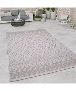 Paco Home Trellis Outdoor Rug for Patio with Modern Boho Pattern - 6'7" x 9'2" -Paco Home Elegant Store Belk 250