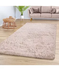 Paco Home Modern Shag Rug Soft & Fluffy In Solid Colors - 3'11" x 5'7" -Paco Home Elegant Store Belk 295