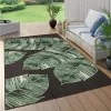 Paco Home Tropical Outdoor Rug Jungle Leaves Design for Patio or Balcony - 6'7" x 9'6" -Paco Home Elegant Store Belk 366