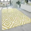 Paco Home Modern Low-Pile Rug Geometric Moroccan Design in Pastel Colors - 5'3" x 7'3" -Paco Home Elegant Store Belk 404