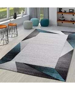 Paco Home Designer Rug Modern Geometric Pattern With Contour Cut - 2' x 3'7" -Paco Home Elegant Store Belk 43