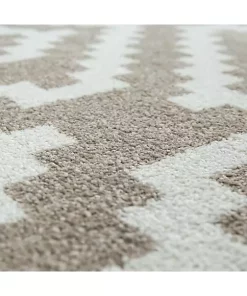 Paco Home Modern Low-Pile Rug Geometric Moroccan Design in Pastel Colors - 3'11" x 5'7" -Paco Home Elegant Store Belk 462