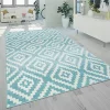 Paco Home Modern Low-Pile Rug Geometric Moroccan Design in Pastel Colors - 2'4" x 4'7" -Paco Home Elegant Store Belk 498