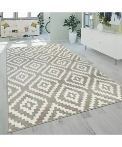 Paco Home Modern Low-Pile Rug Geometric Moroccan Design in Pastel Colors - 2'4" x 4'7" -Paco Home Elegant Store Belk 505