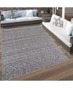 Paco Home In- & Outdoor Rug Marrakesh Trellis Pattern with High/Low Effect - 2' x 3'3" -Paco Home Elegant Store Belk 510