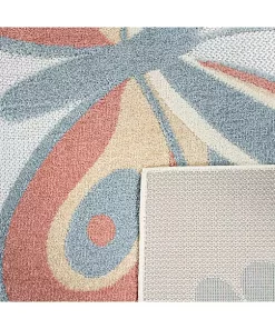 Paco Home Kids Rug Colorful Playmat with Butterflies & Flowers in Cream - 6'7" x 9'2" -Paco Home Elegant Store Belk 585