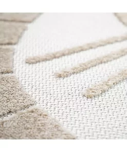 Paco Home Kids Rug Happy Lion Motif Play-Mat Round with Contour Cut - 6'7" Round -Paco Home Elegant Store Belk 616