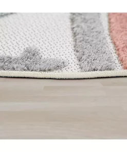 Paco Home Kids Rug Colorful Rainbow Play-Mat for In- & Outdoor in Cream - 4'7" x 6'7" -Paco Home Elegant Store Belk 662