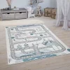 Paco Home Kids Rug Roads Play-Mat in Snow Landscape in Muted Cream - 2'8" x 4'11" -Paco Home Elegant Store Belk 71