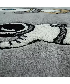 Paco Home Space Rug for Kids Room with Astronaut Planets & Rockets in Grey - 2'8" x 4'11" -Paco Home Elegant Store Belk 757