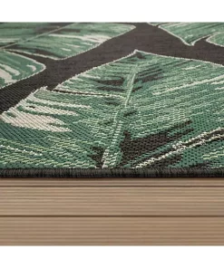 Paco Home Tropical Outdoor Rug Jungle Leaves Design for Patio or Balcony - 2'8" x 4'11" -Paco Home Elegant Store Belk 810