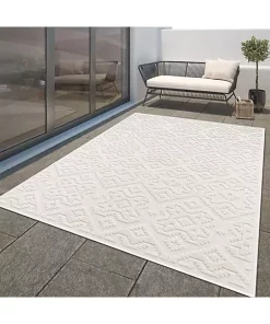 Paco Home In- & Outdoor Rug Marrakesh Boho Pattern with High-Low Effect - 2'8" x 4'11"