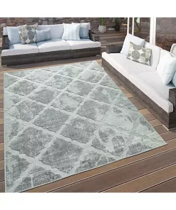 Paco Home In- & Outdoor Rug Moroccan Style with Diamond Pattern in Light-Grey - 2'8" x 4'11" -Paco Home Elegant Store Belk 830