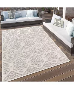 Paco Home In- & Outdoor Rug Marrakesh Trellis Pattern with High/Low Effect - 2'8" x 4'11" -Paco Home Elegant Store Belk 844