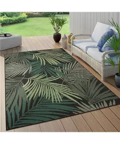 Paco Home In- & Outdoor Rug Jungle Design with Green Palm Trees - 2' x 3'3" -Paco Home Elegant Store Belk 859