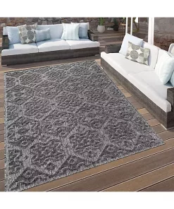 Paco Home In- & Outdoor Rug Marrakesh Boho Pattern with High-Low Effect - 2' x 3'3" -Paco Home Elegant Store Belk 870