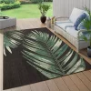 Paco Home Waterproof Outdoor Rug for Patio with Floral Palm Leaf Design - 2' x 3'3" -Paco Home Elegant Store Belk 873